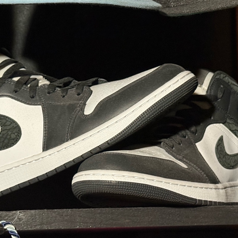 Jordan Black and White Sneakers